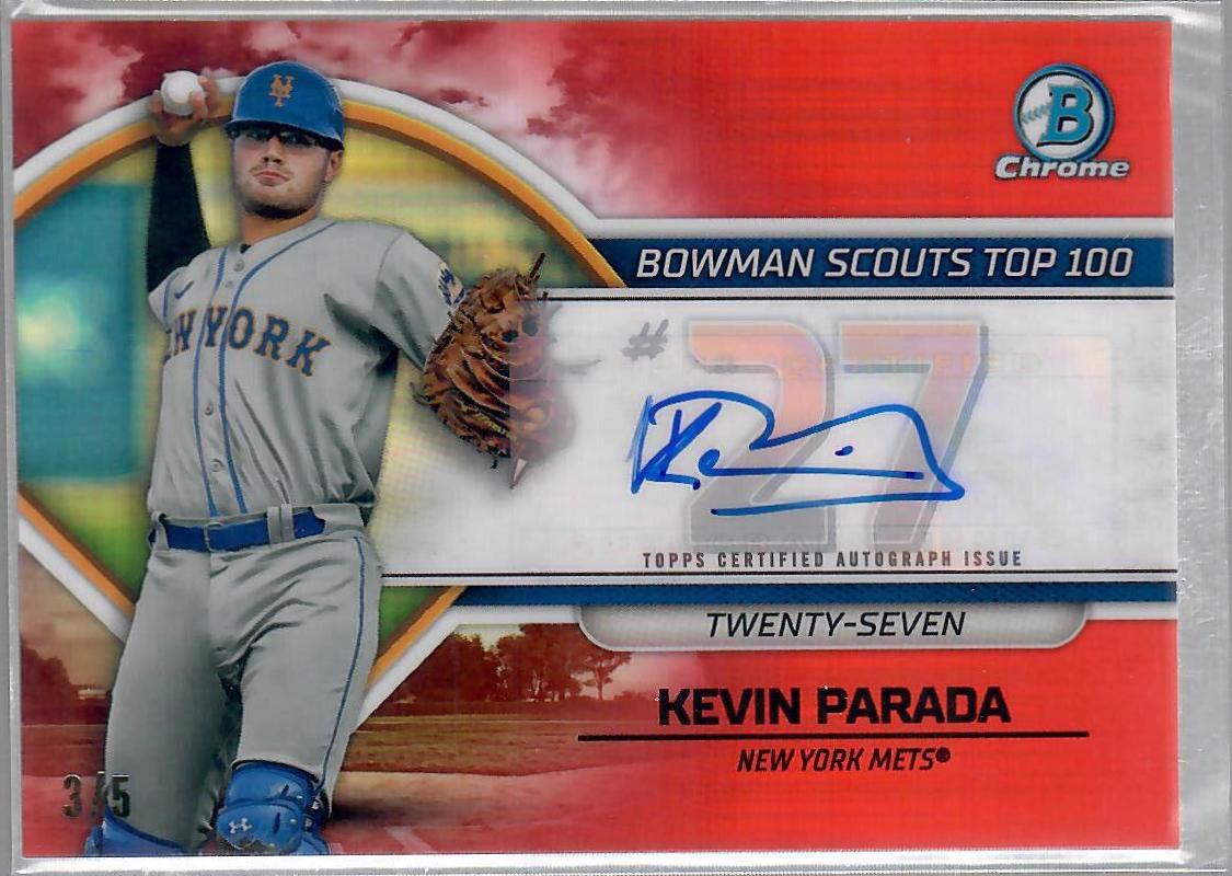 Kevin Parada [Autograph Red] #BTP-27