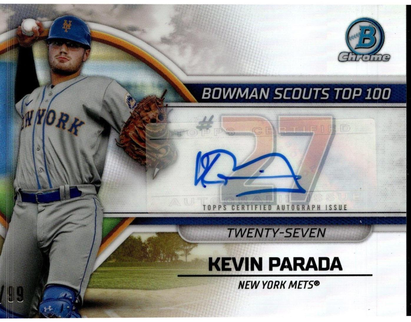 Kevin Parada [Autograph] #BTP-27