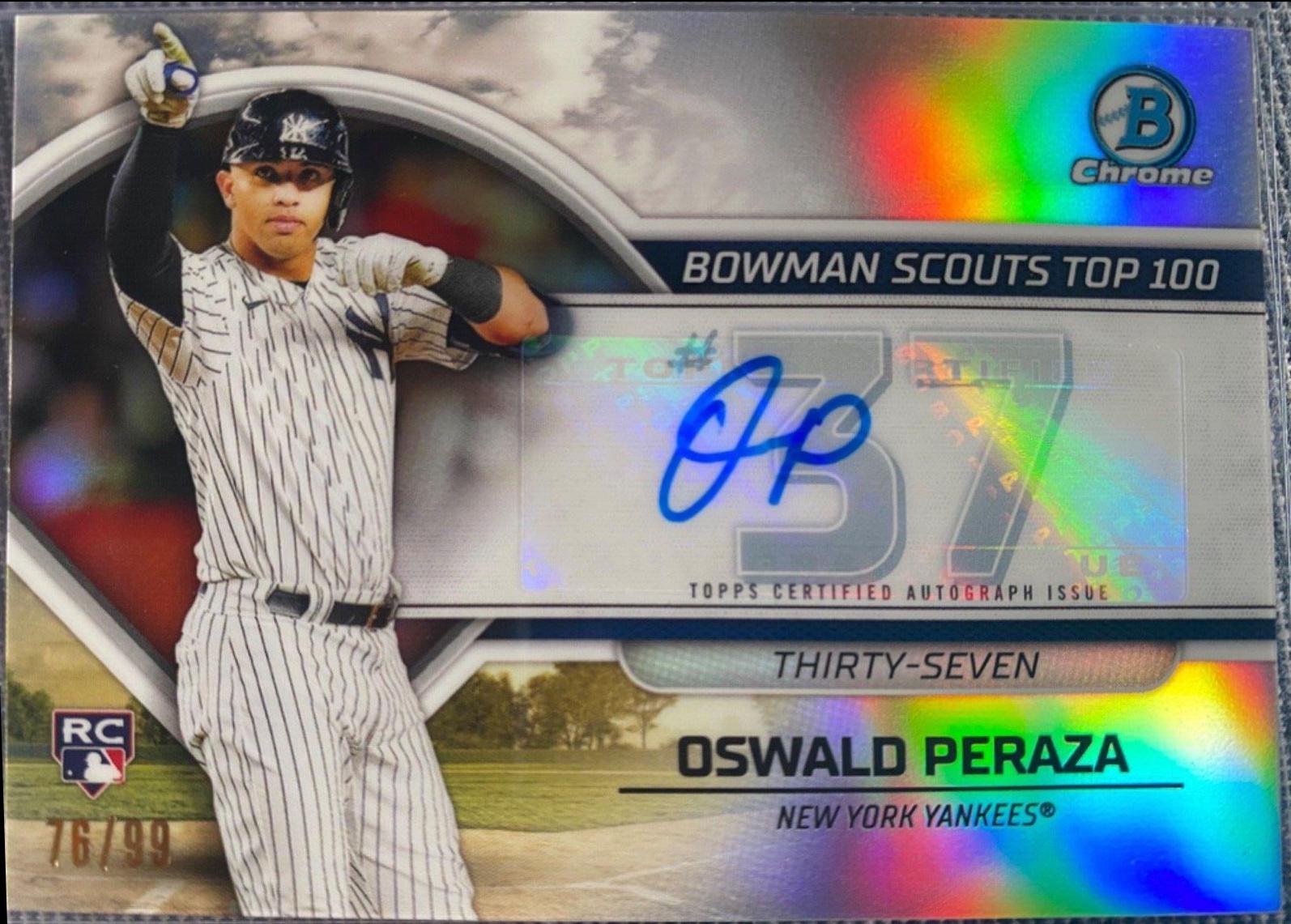 Oswald Peraza [Autograph] #BTP-37