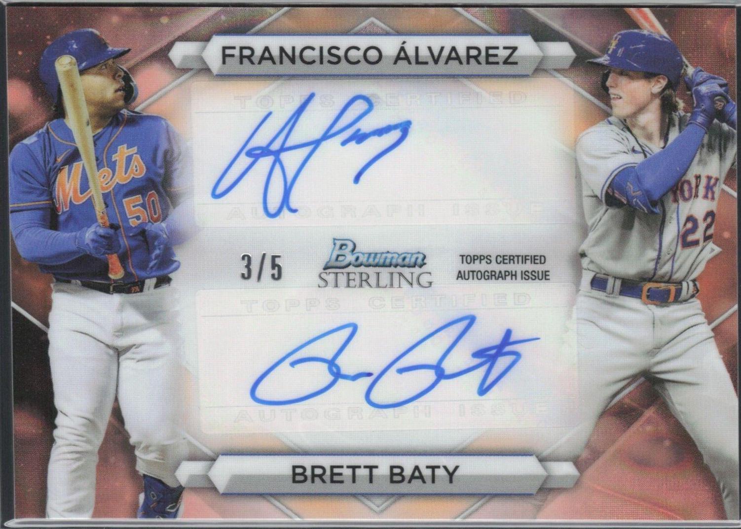 Francisco Alvarez, Brett Baty [Red] #DRA-AB