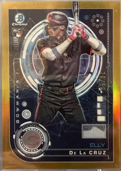 Elly De La Cruz [Gold Refractor] #BAI-1