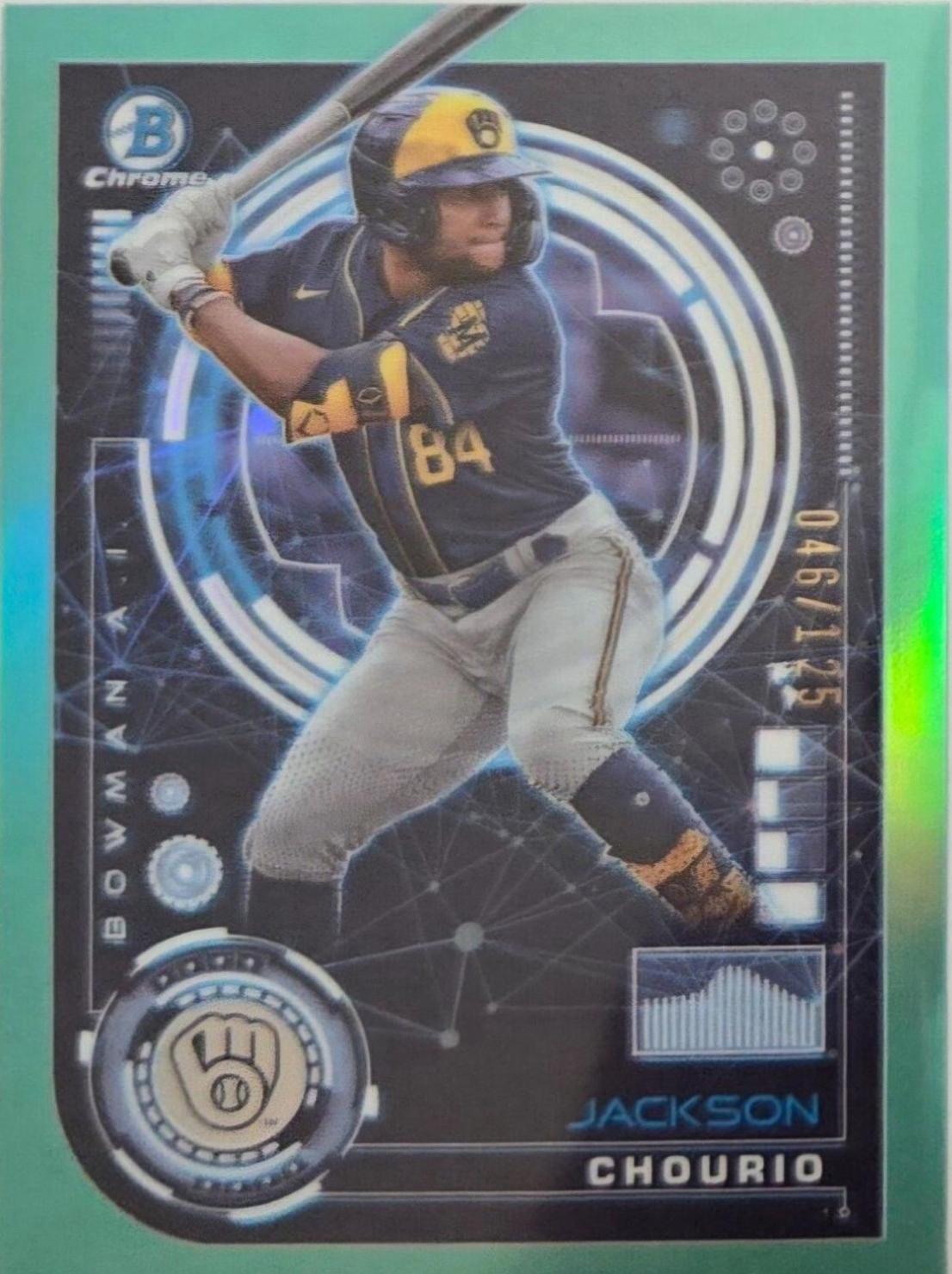 Jackson Chourio [Aqua Refractor] #BAI-16