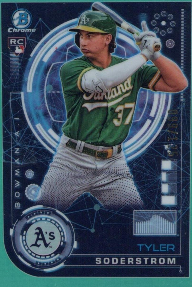 Tyler Soderstrom [Aqua Refractor] #BAI-4