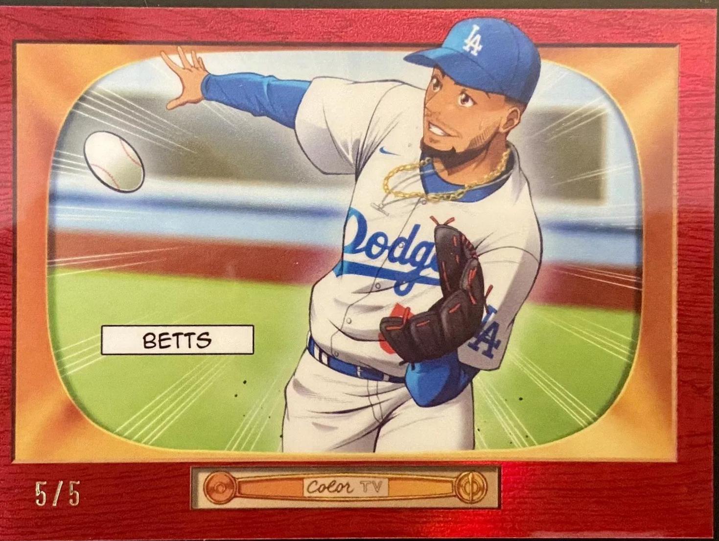 Mookie Betts [Red Refractor] #BA-8