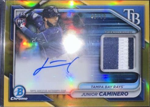 Junior Caminero [Gold Refractor] #BCAR-JC