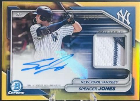 Spencer Jones [Gold Refractor] #BCAR-SJ