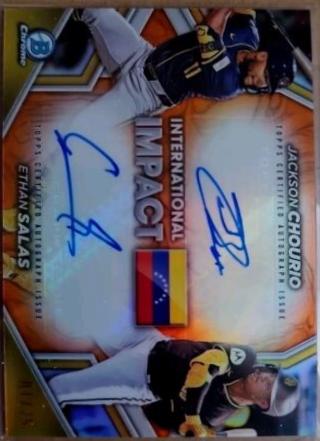 Jackson Chourio / Ethan Salas [Orange Refractor] #II-CS
