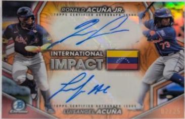 Luisangel Acuna / Ronald Acuna Jr. [Orange Refractor] #II-AA