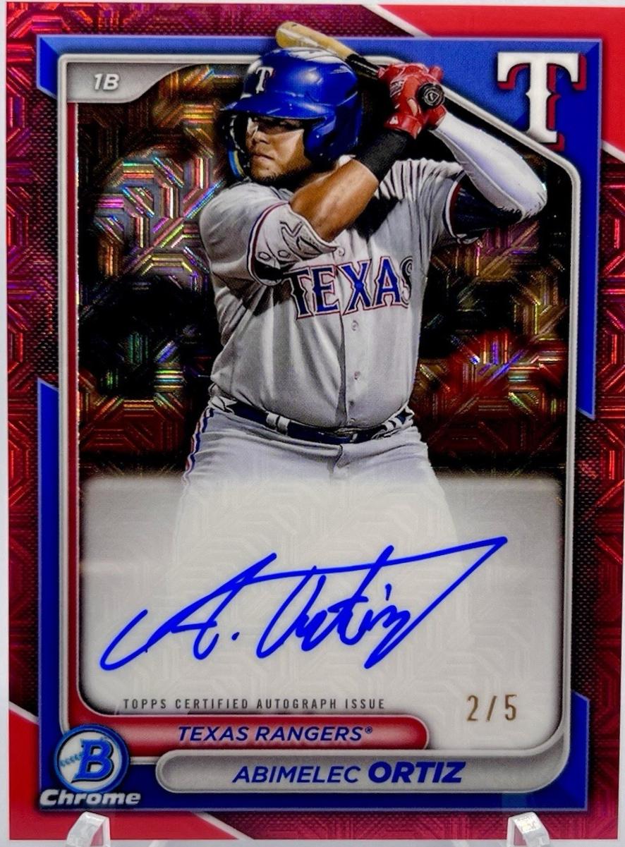Abimelec Ortiz [Red Mojo Refractor] #BMA-AO