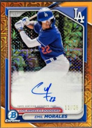 Emil Morales [Orange Mojo Refractor] #BMA-EM