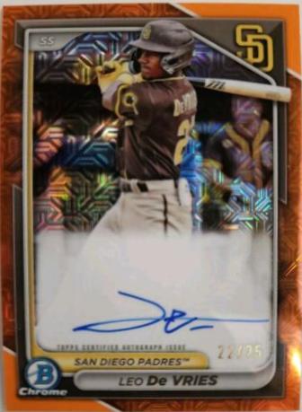 Leo De Vries [Orange Mojo Refractor] #BMA-LD
