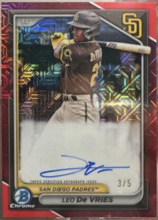 Leo De Vries [Red Mojo Refractor] #BMA-LD