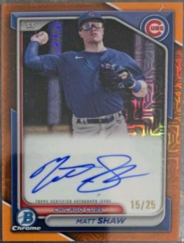 Matt Shaw [Orange Mojo Refractor] #BMA-MS