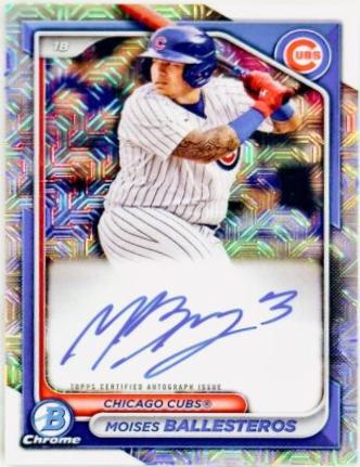 Moises Ballesteros [Yellow Mojo Refractor] #BMA-MB