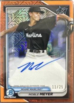 Noble Meyer [Orange Mojo Refractor] #BMA-NM