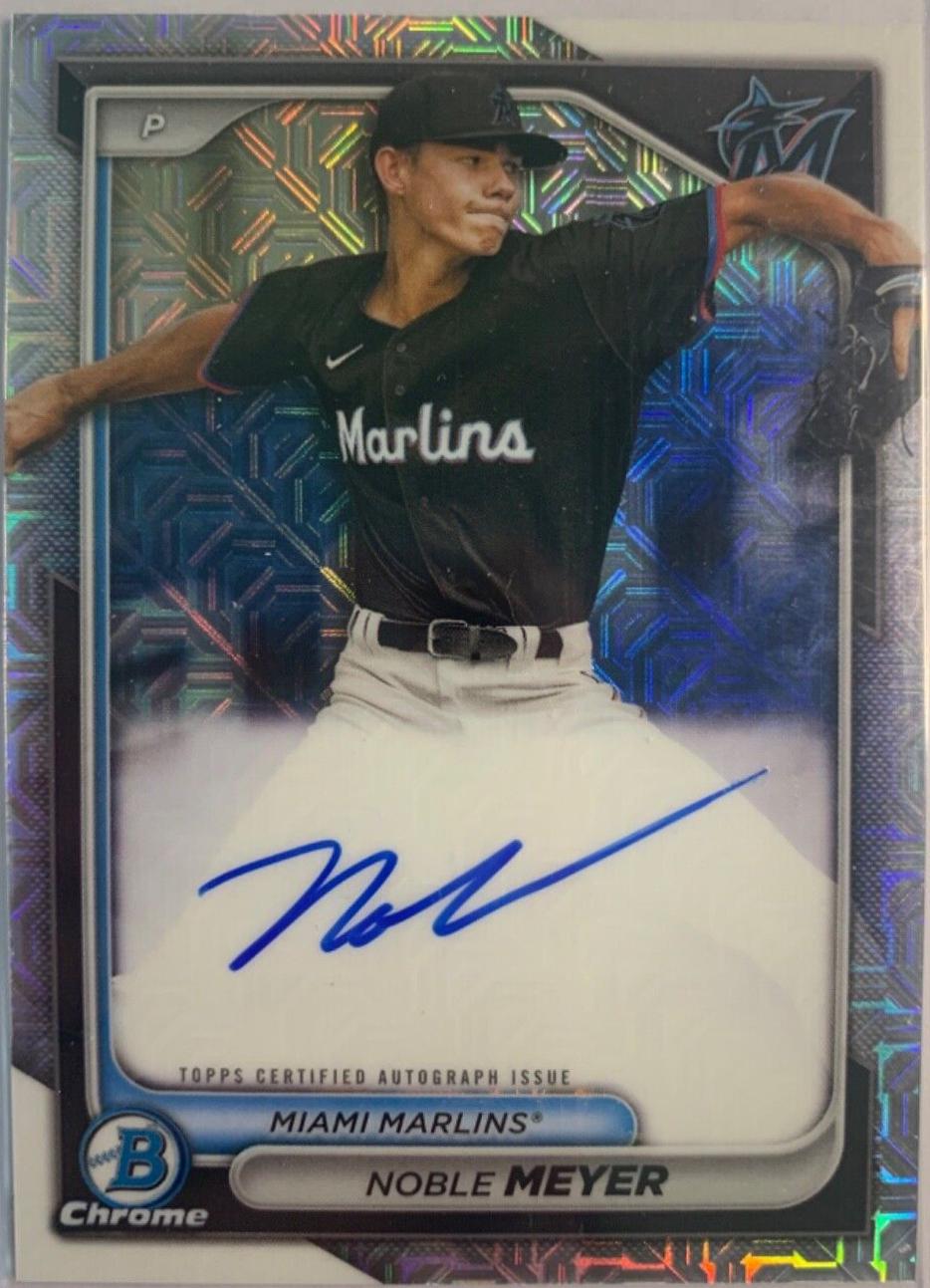 Noble Meyer [Yellow Mojo Refractor] #BMA-NM