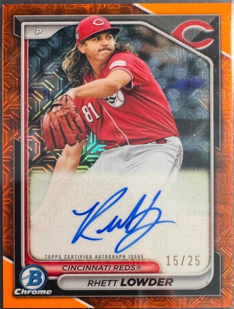 Rhett Lowder [Orange Mojo Refractor] #BMA-RL