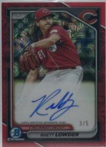 Rhett Lowder [Red Mojo Refractor] #BMA-RL