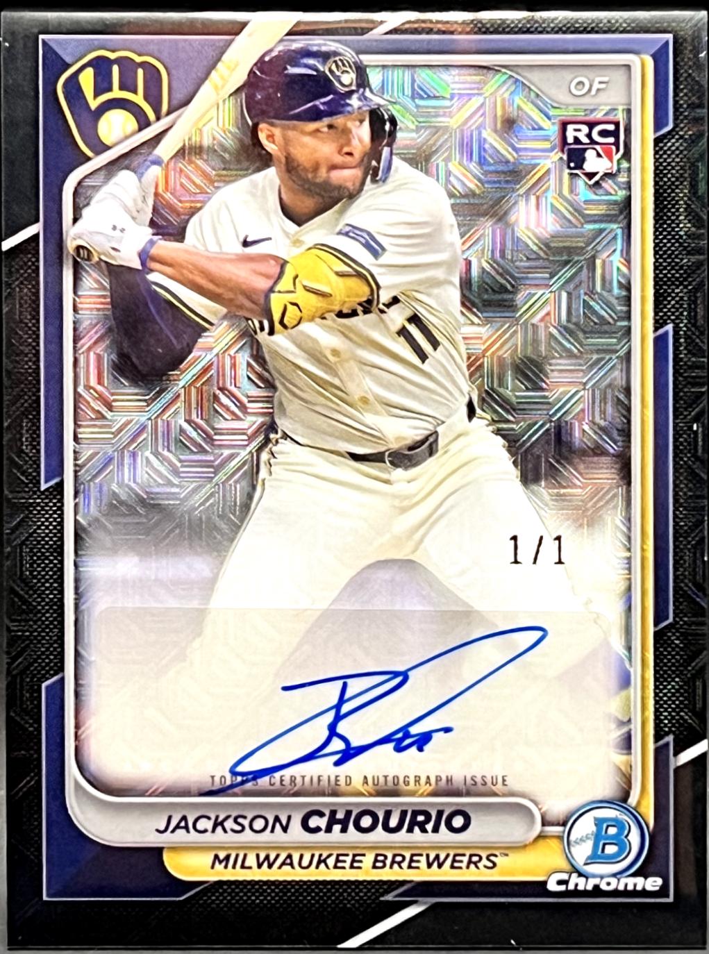 Jackson Chourio [Black Mojo Refractor] #CRA-JC
