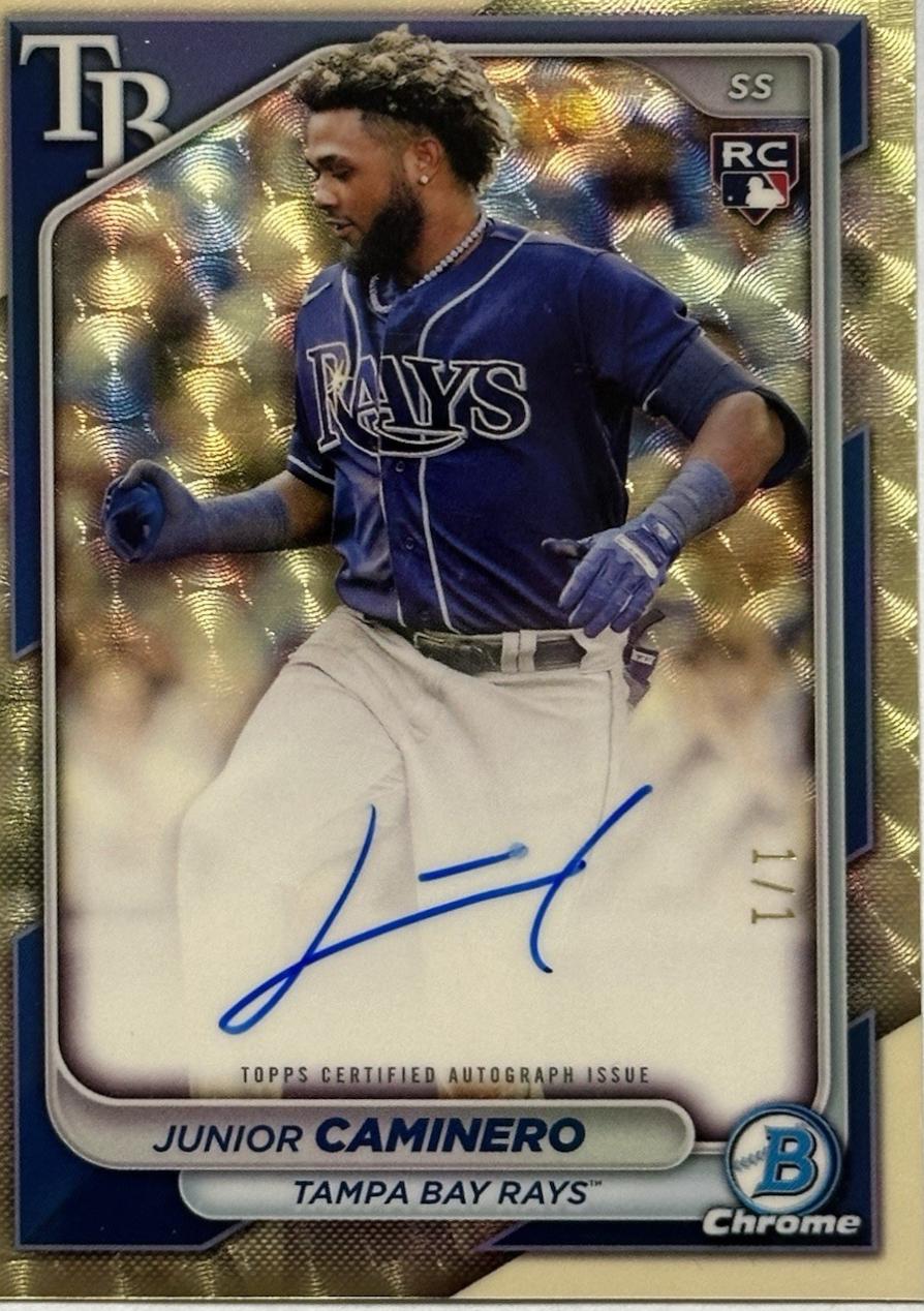 Junior Caminero [Superfractor Image Variation Autograph] #CRA-JC