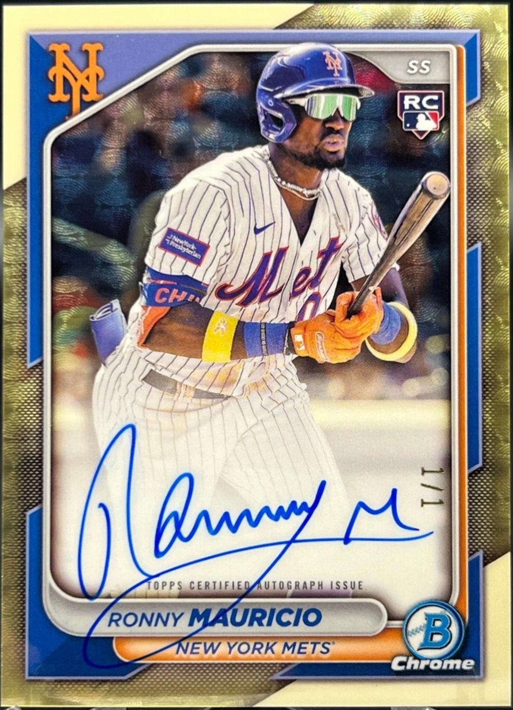 Ronny Mauricio [Superfractor Image Variation Autograph] #CRA-RM