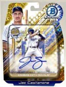 Jac Caglianone [Gold Mini-Diamond Refractor] #BIA-JC