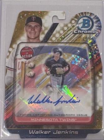 Walker Jenkins [Gold Mini-Diamond Refractor] #BIA-WJ