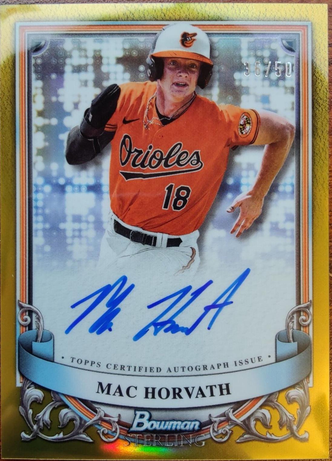 Mac Horvath [Gold Refractor] #PA-MH