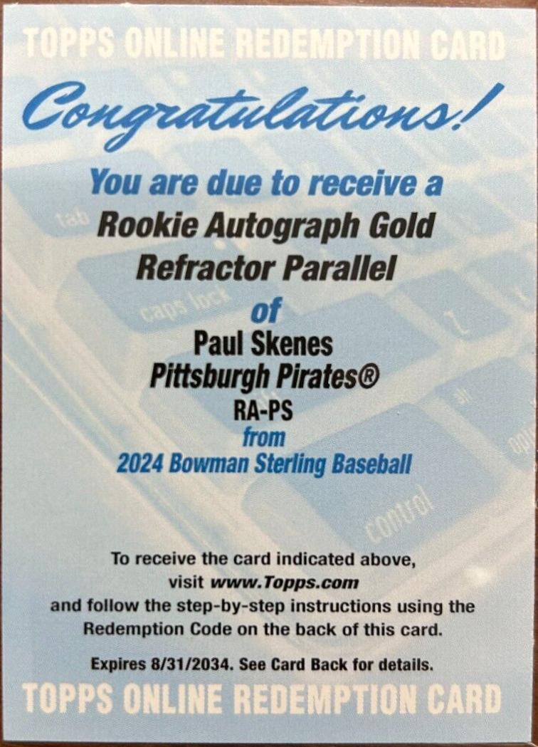 Paul Skenes [Gold] #RA-PS