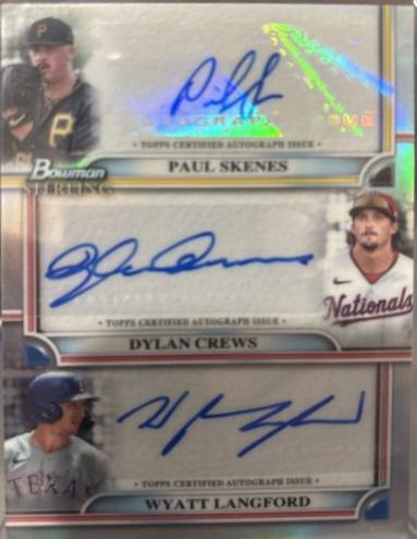 Dylan Crews / Wyatt Langford / Paul Skenes #TRA-SCL