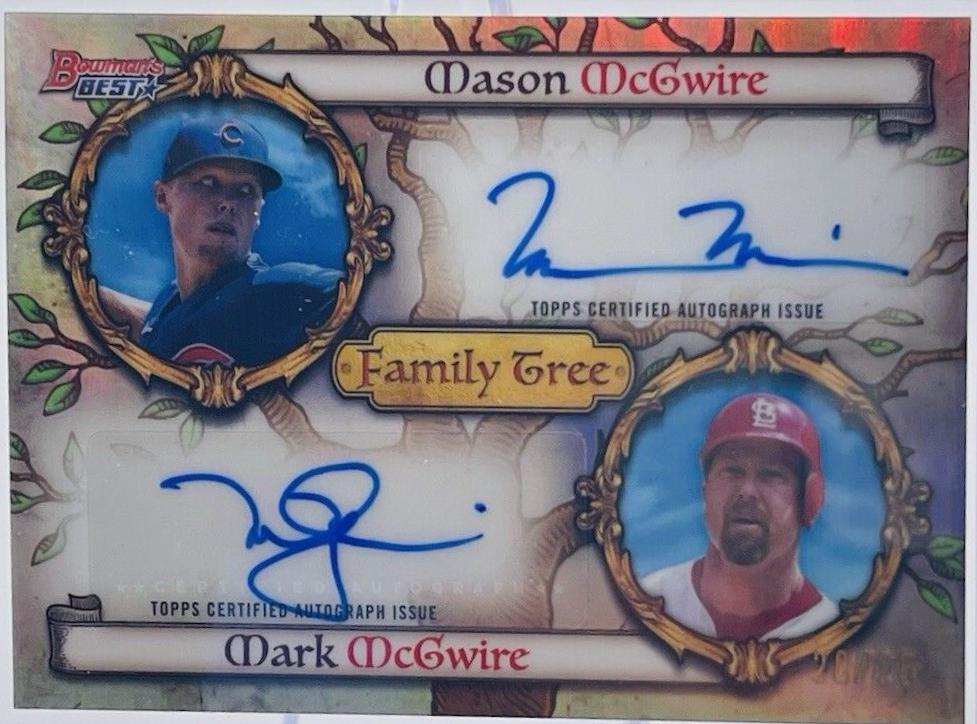 Mark McGwire / Mason McGwire [Mini-Diamond Refractor] #FDA-MM