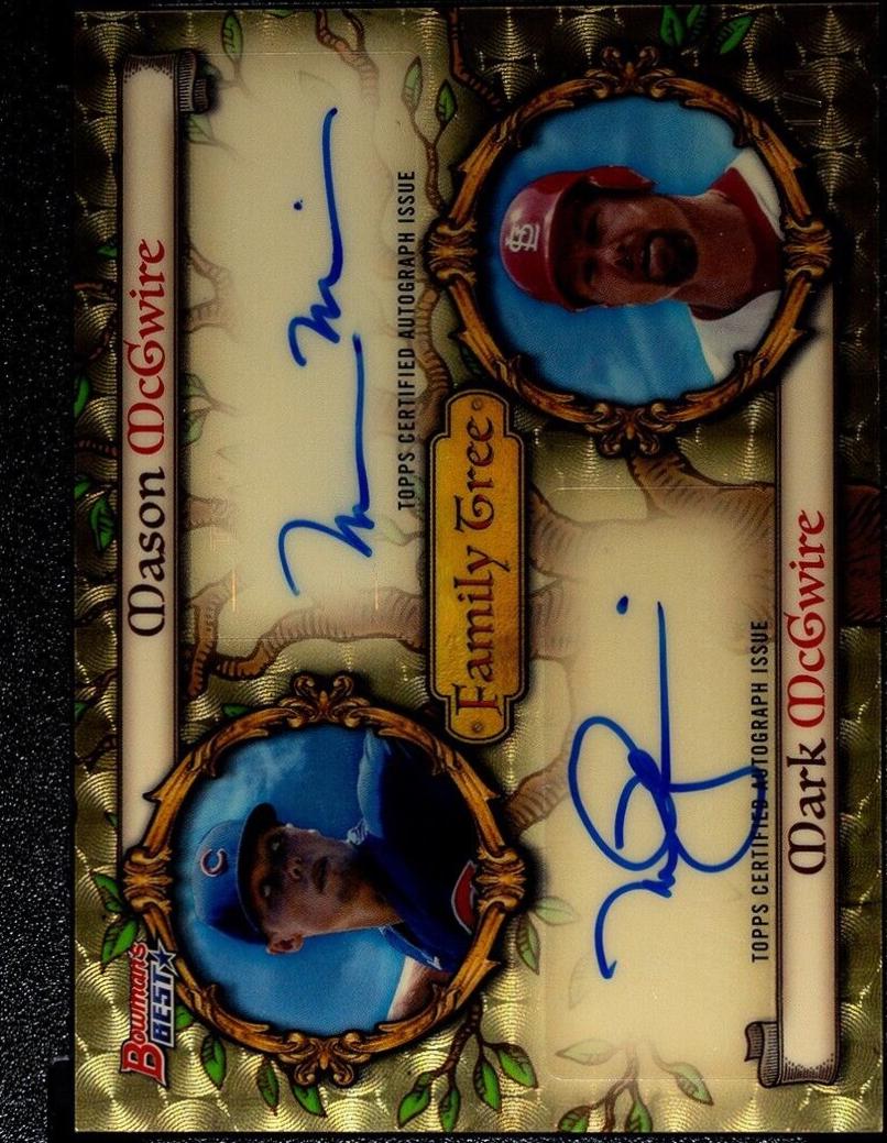 Mark McGwire / Mason McGwire [Superfractor] #FDA-MM