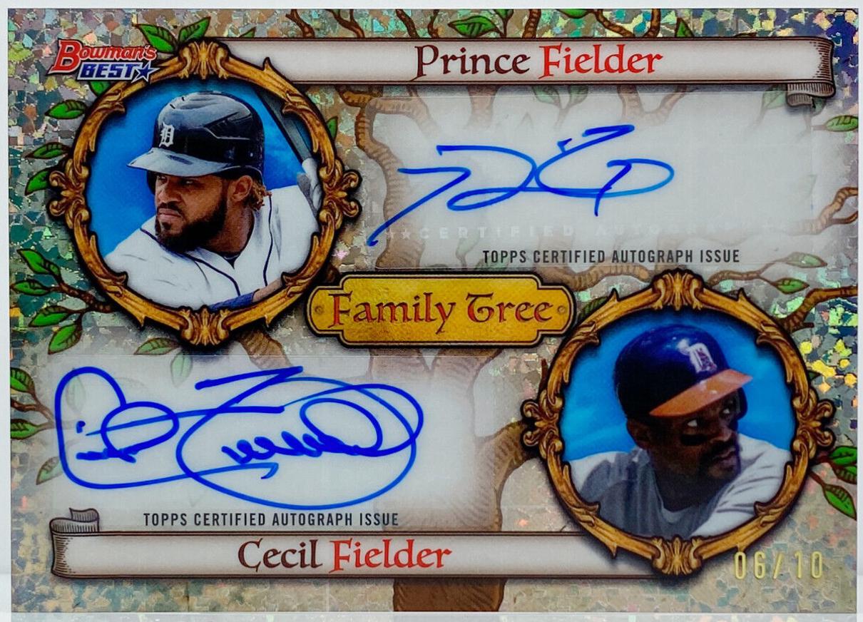 Prince Fielder / Cecil Fielder [Mini-Diamond Refractor] #FDA-FF