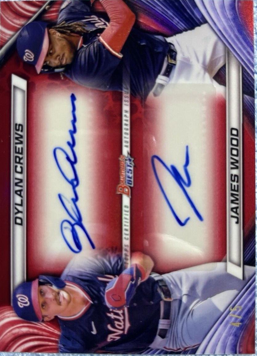 Dylan Crews / James Wood  [Red Refractor] #DA-CW