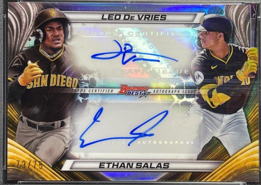 Ethan Salas / Leo De Vries [Orange Refractor] #DA-DS