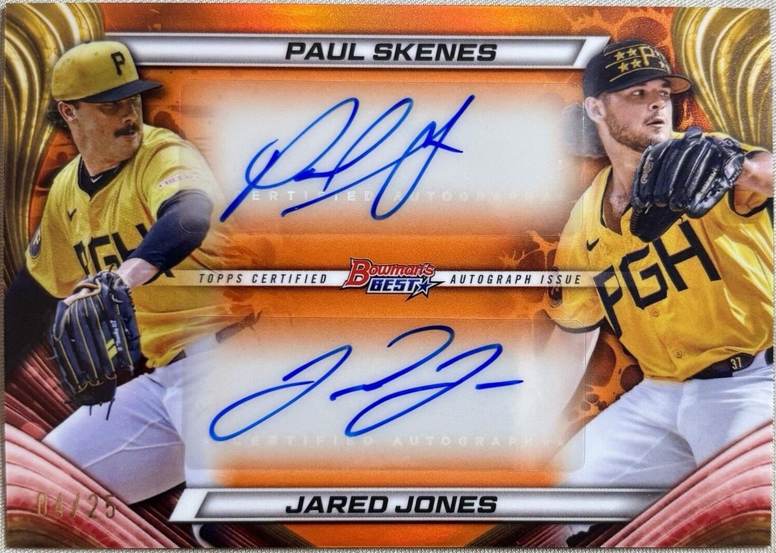 Jared Jones / Paul Skenes [Orange Refractor] #DA-SJ