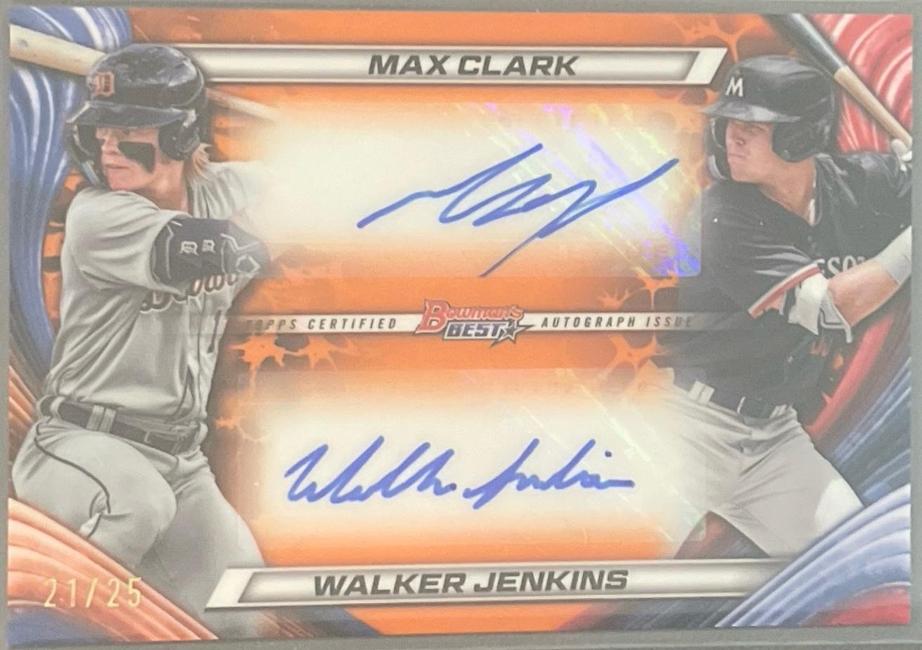 Walker Jenkins / Max Clark [Orange Refractor] #DA-CJ