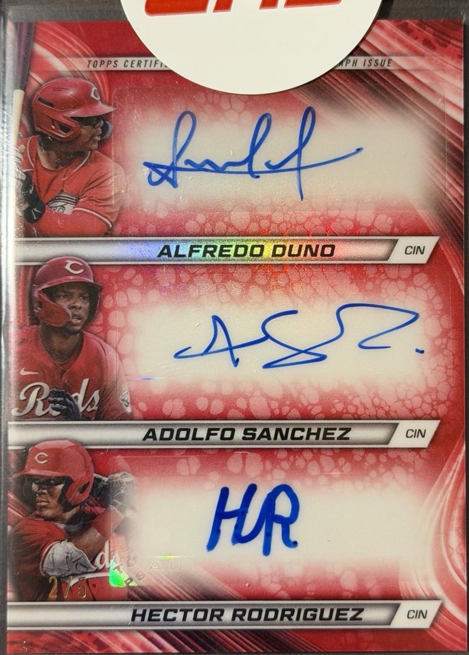 Alfredo Duno / Adolfo Sanchez / Hector Rodriguez [Red Refractor] #TA-DSR