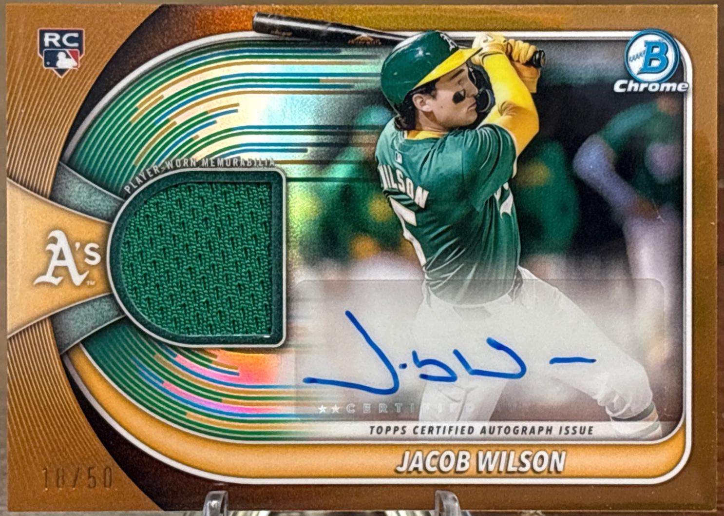 Jacob Wilson [Gold Refractor] #BCAR-JWI