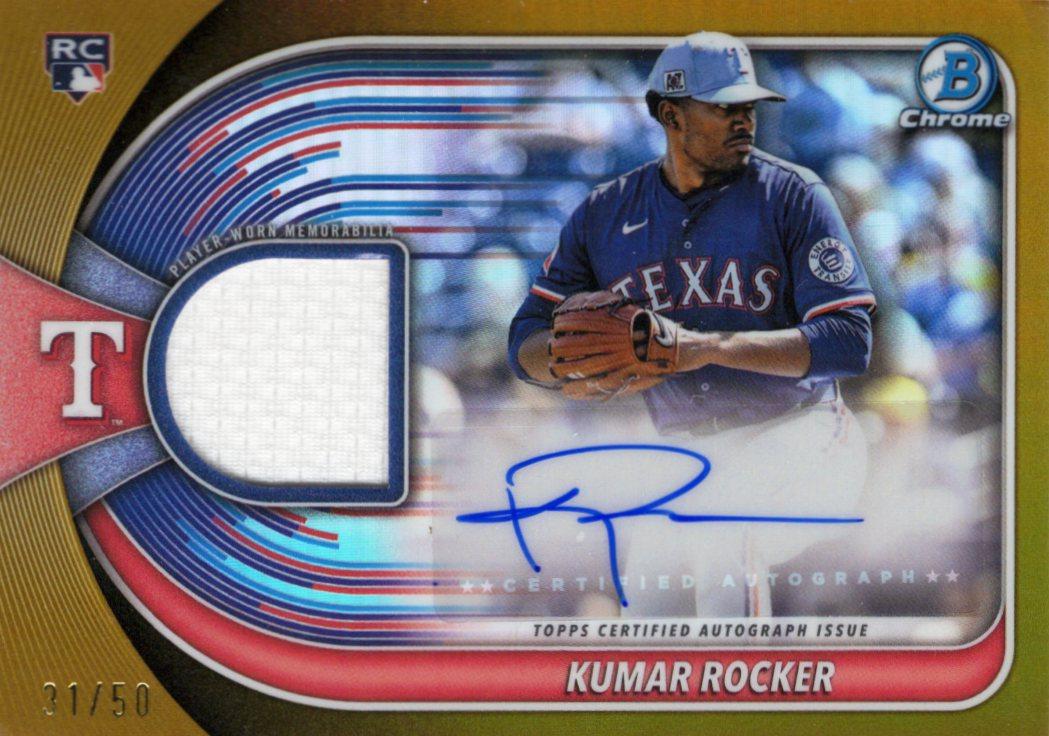 Kumar Rocker [Gold Refractor] #BCAR-KR