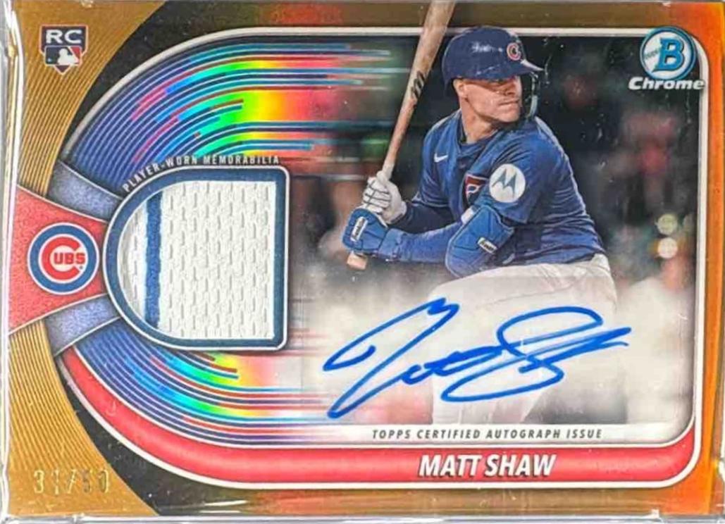 Matt Shaw [Gold Refractor] #BCAR-MS