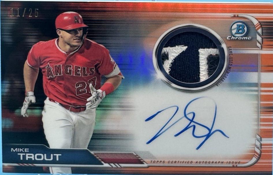 Mike Trout [Orange Refractor] #BCAR-MT