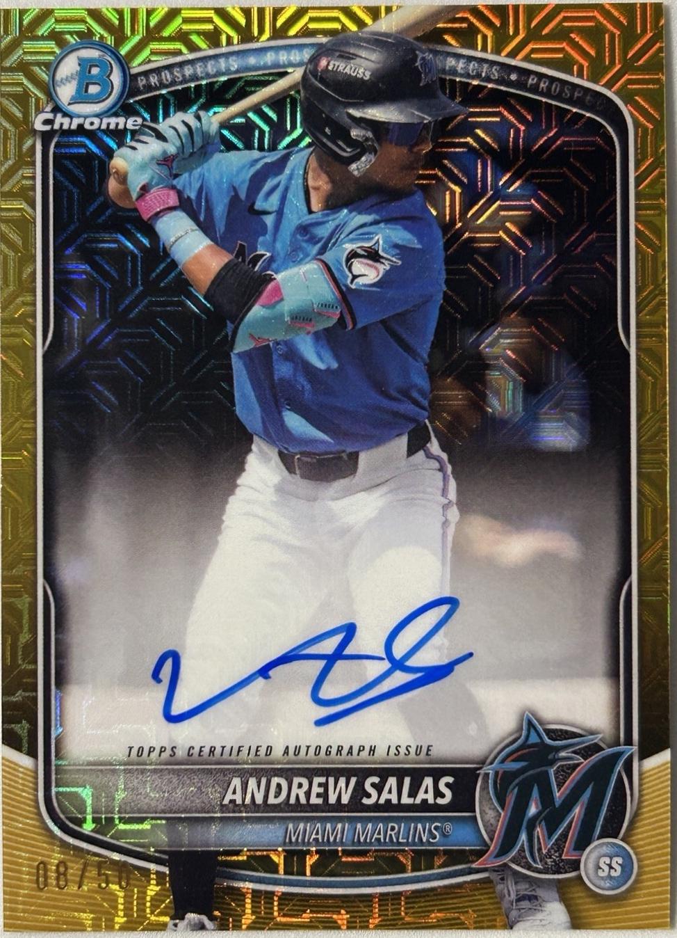 Andrew Salas [Gold Mega Refractor] #BMA-AS