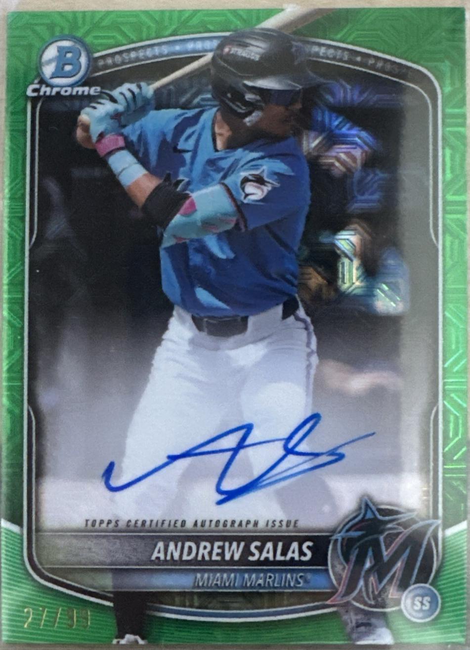 Andrew Salas [Green Mega Refractor] #BMA-AS