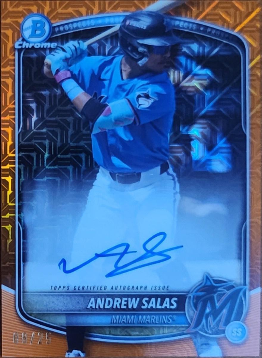 Andrew Salas [Orange Mega Refractor] #BMA-AS
