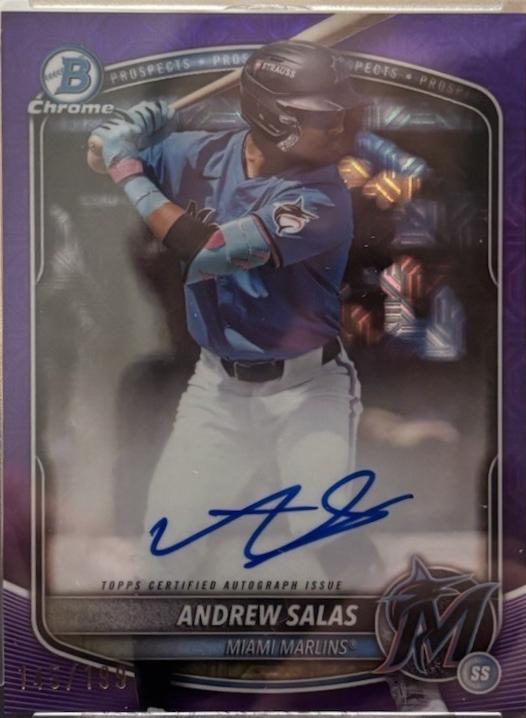 Andrew Salas [Purple Mega Refractor] #BMA-AS