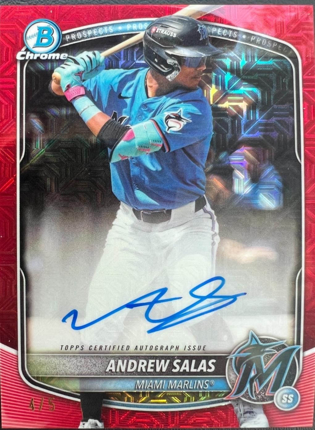 Andrew Salas [Red Mega Refractor] #BMA-AS