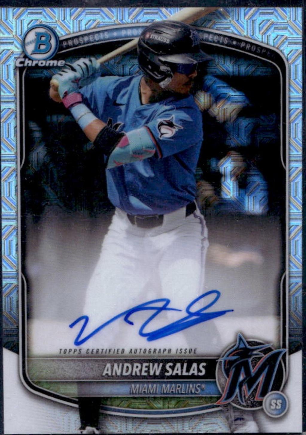 Andrew Salas [Yellow Mega Refractor] #BMA-AS