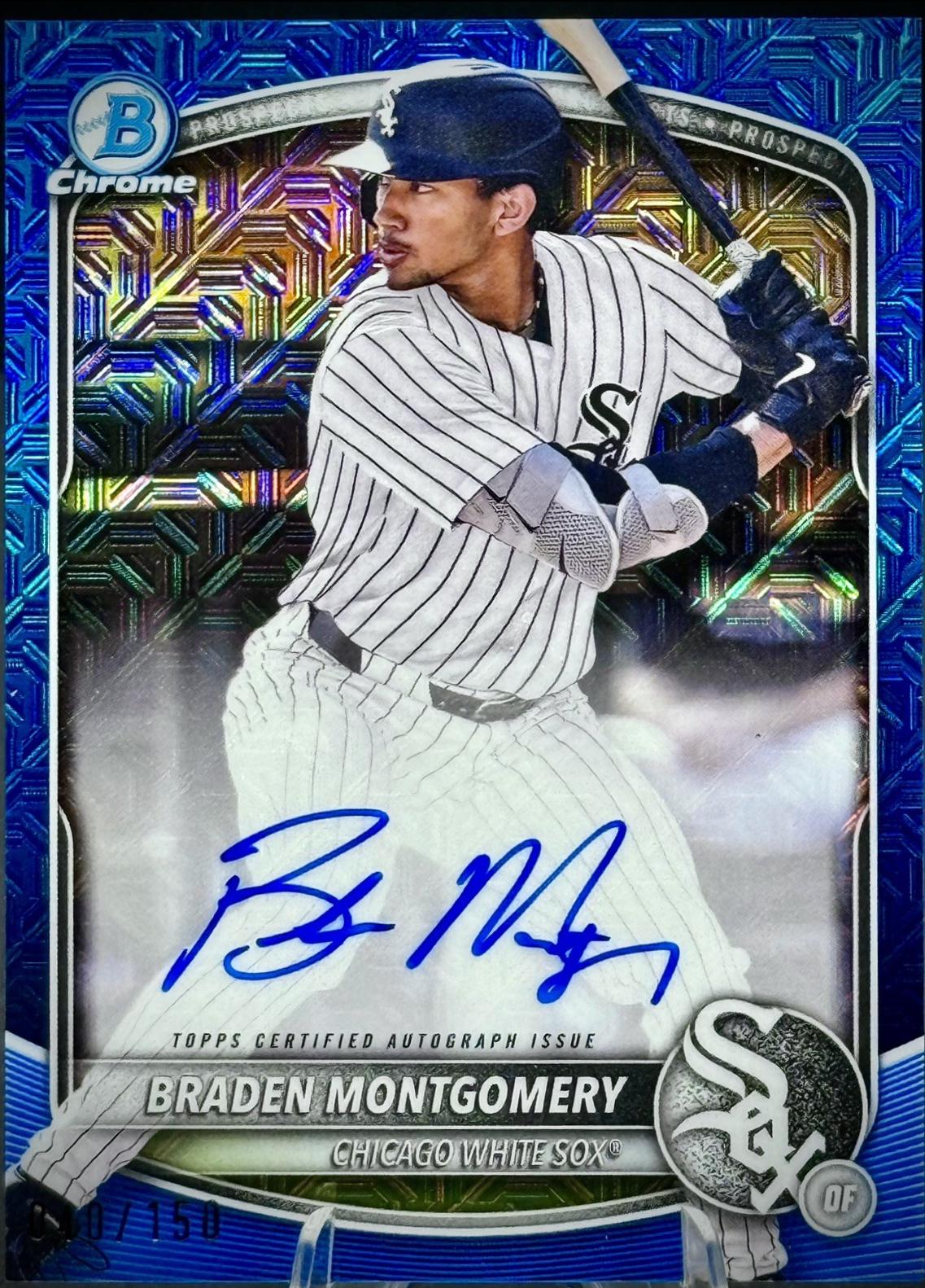 Braden Montgomery [Blue Mega Refractor] #BMA-BM
