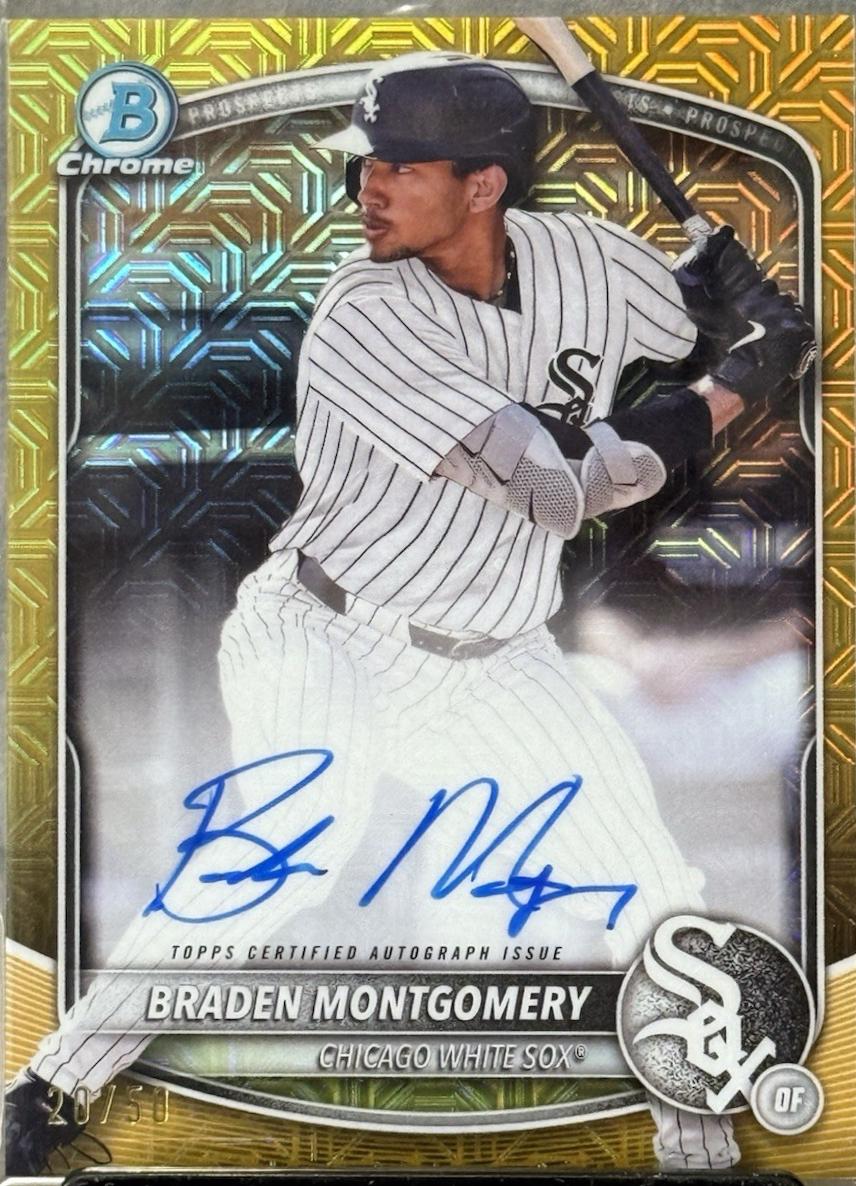 Braden Montgomery [Gold Mega Refractor] #BMA-BM
